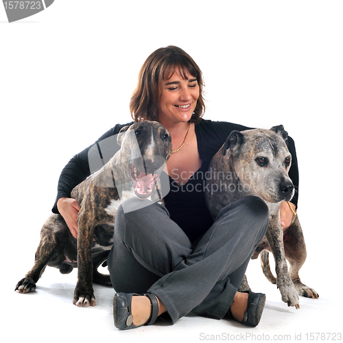 Image of woman and dogs