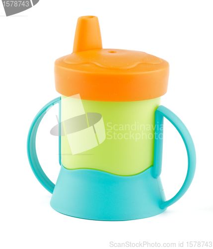 Image of Multi Colored Baby Bottle