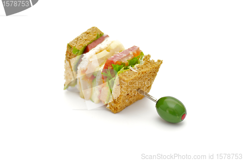 Image of Snack of Classical BLT Club Sandwich 