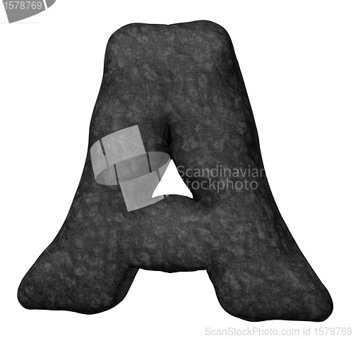 Image of stone letter