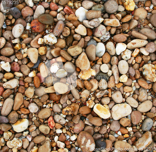 Image of Colorful stones on the beach 