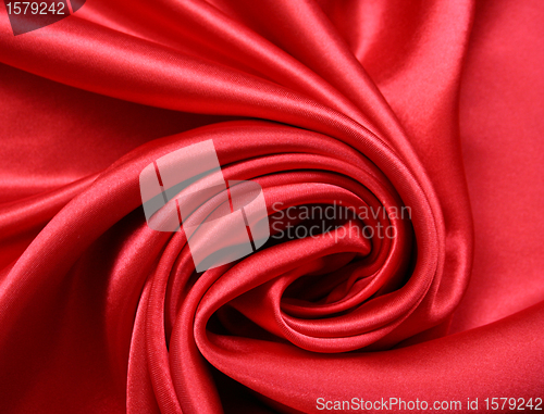 Image of Smooth Red Silk as background 