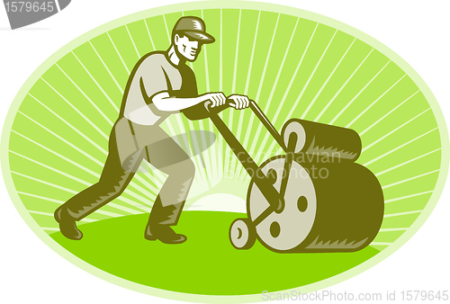 Image of Groundsman Groundskeeper Lawn Roller