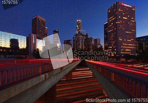 Image of Editorial Los Angleles at Twilight December 10, 2011 