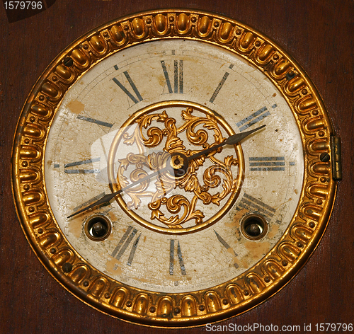 Image of Antique Wind Up Clock Face