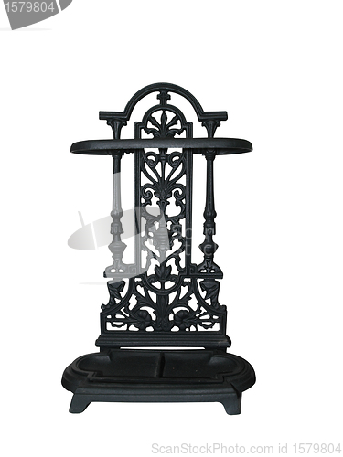 Image of Ornate Metal Shelf Unit