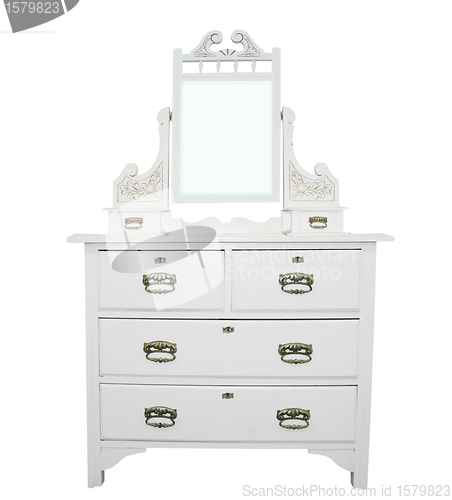 Image of Antique White Dressing Table