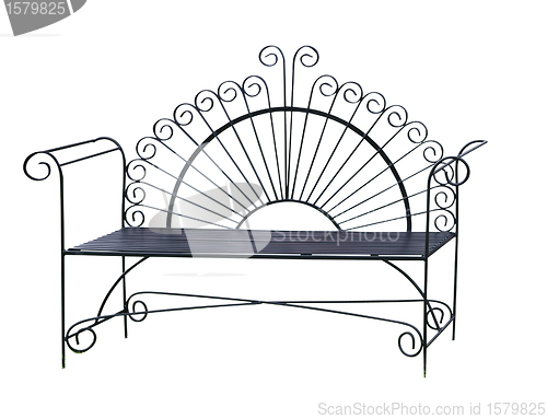 Image of Bench Seat with Scrolls