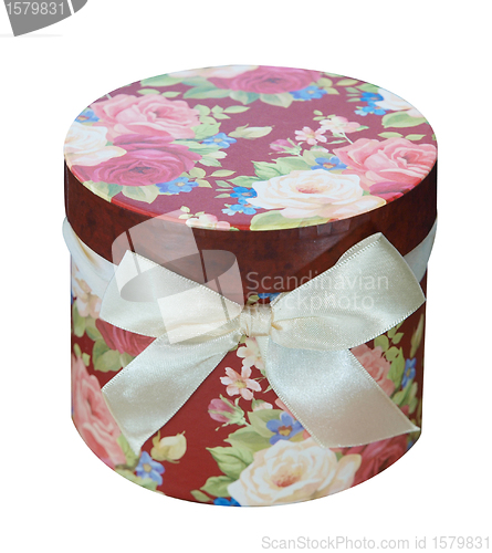 Image of Round Floral Gift Box