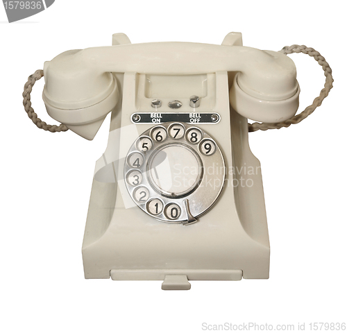 Image of White Vintage Phone