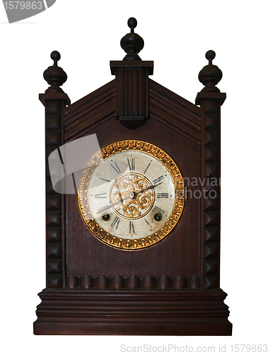 Image of Antique Wooden Clock
