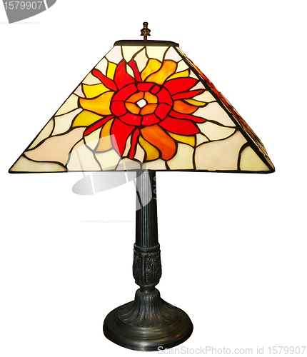 Image of Antique Lead Light Lamp