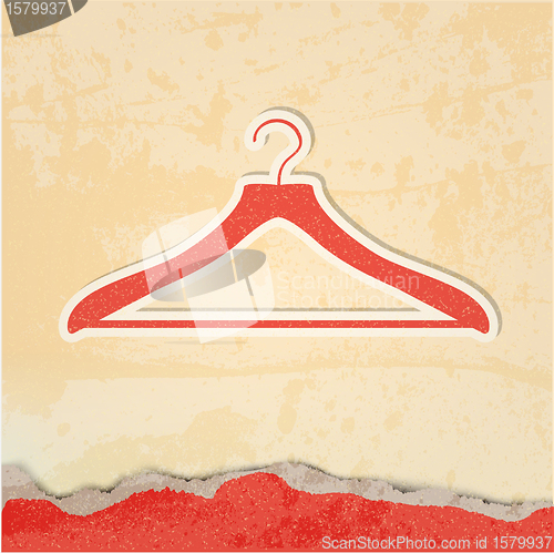 Image of clothes hanger retro poster