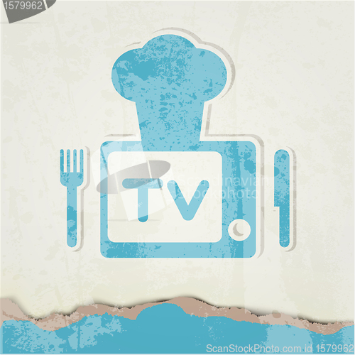 Image of Cute retro tv vector