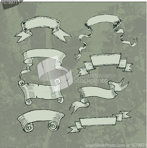 Image of decorative vintage ribbons