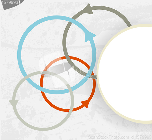 Image of Colored arrows abstract vector background. For design