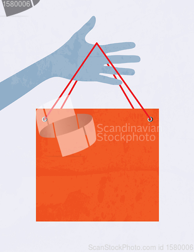 Image of Hand with shopping bag