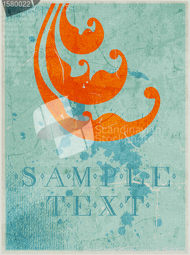 Image of Abstract vintage background with leaf