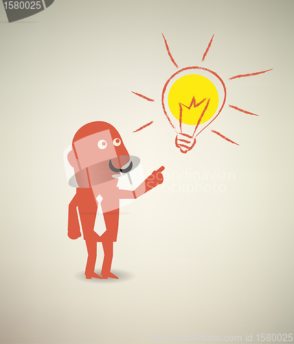 Image of illustration of idea bulb