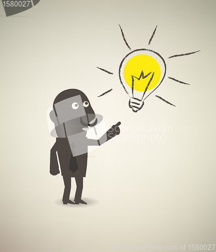 Image of illustration of idea bulb