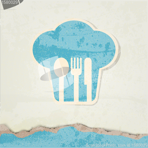 Image of restaurant menu retro poster