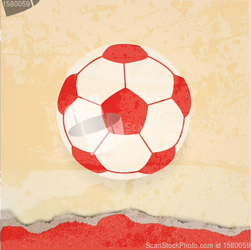 Image of Soccer design retro poster