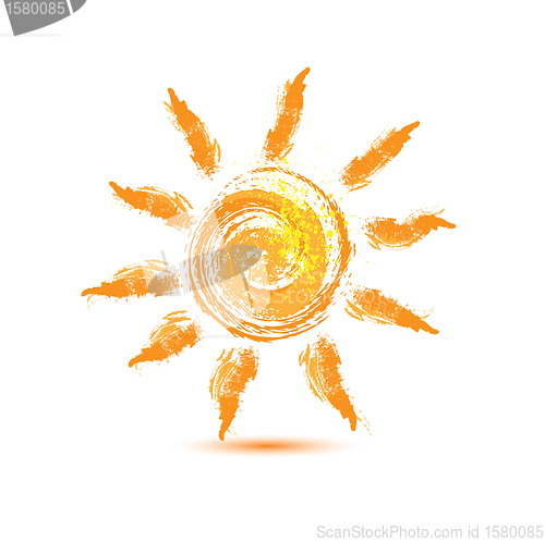 Image of hand drawn sun