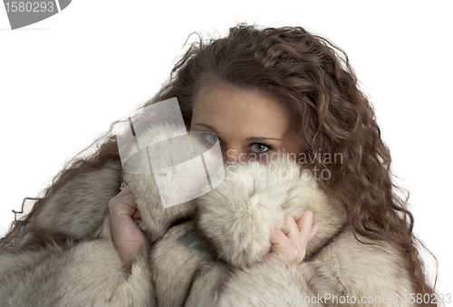 Image of girl in fur