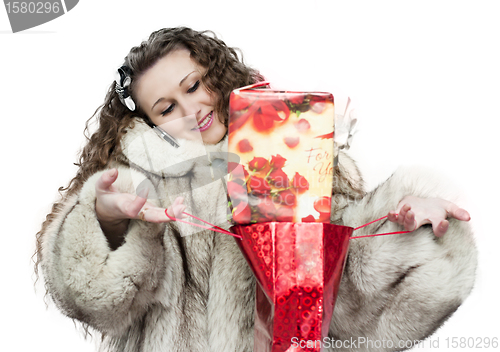 Image of girl with a gift