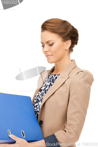 Image of woman with folders