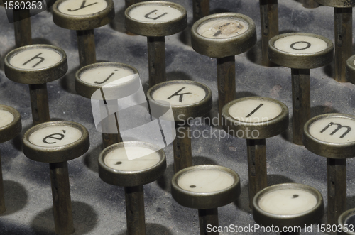 Image of keys of old typewriter