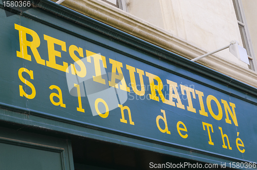 Image of traditional french tea shop