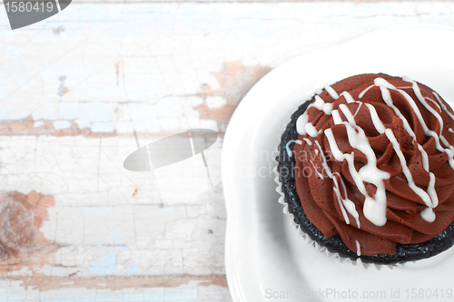 Image of Creamy chocolate cupcake