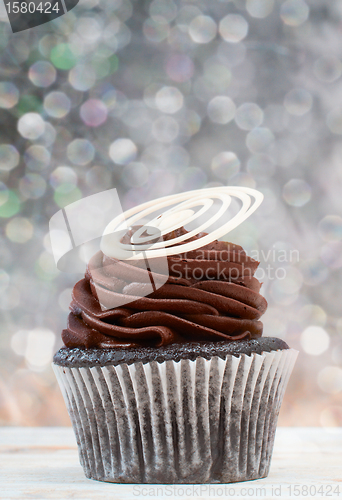 Image of Creamy chocolate cupcake