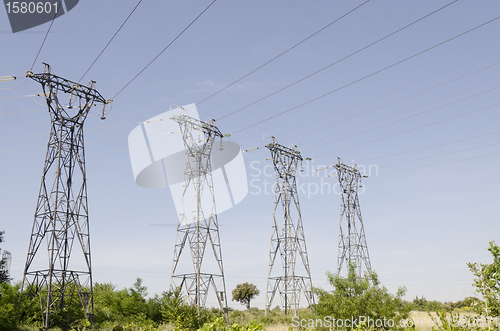 Image of electric pylons