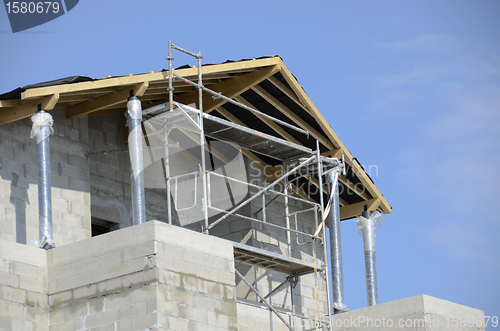 Image of house under construction