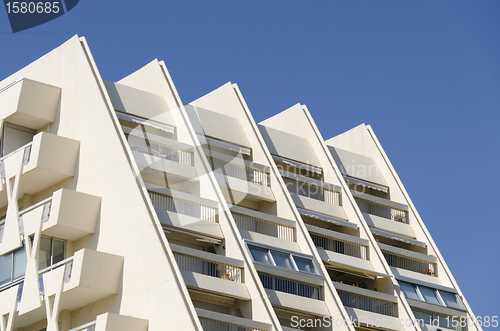 Image of modern building pyramid