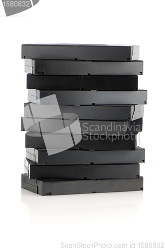 Image of Pile of videotapes