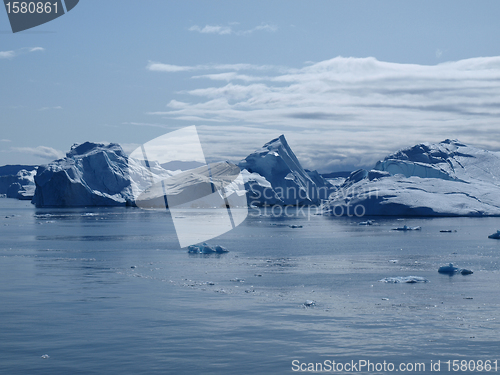Image of Iceberg, Greenland west coast in summer.