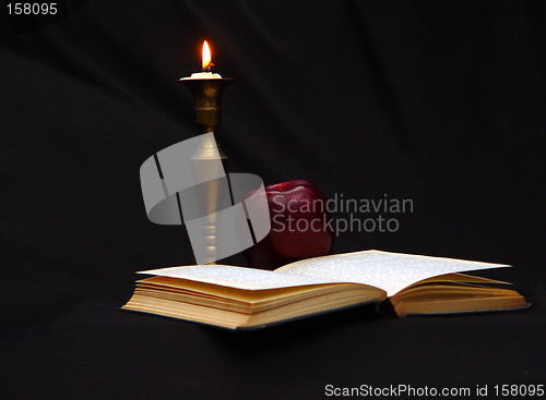 Image of Reading by Candle Light