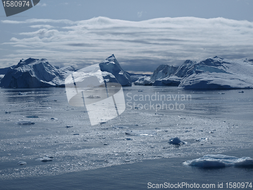Image of Icebergs Ilulissat south coast, Greenland.