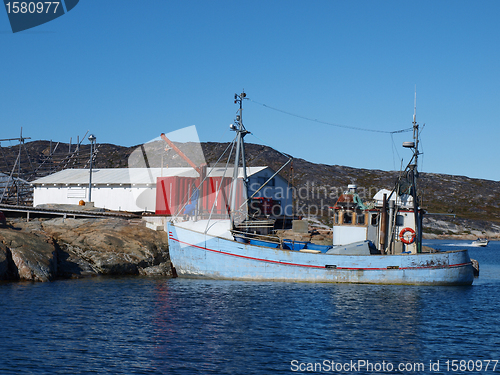 Image of Fishing boat, Oqaatsut, Greenland