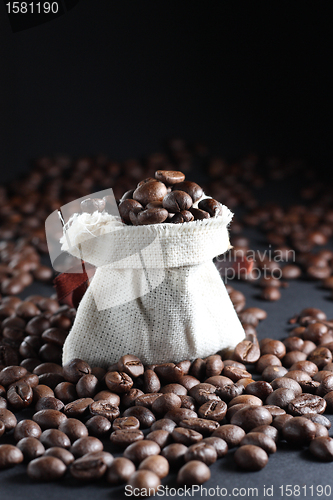 Image of Coffee beans in a sack