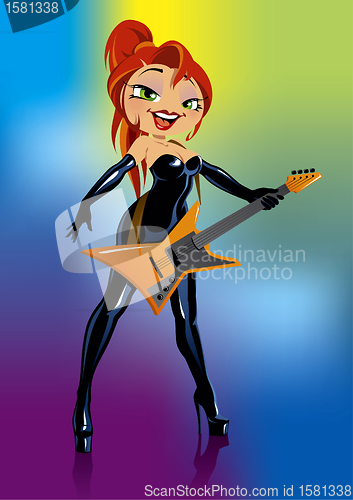 Image of Girl with guitar