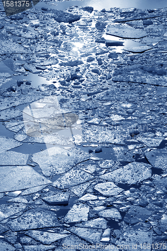 Image of Sunlight on broken ice