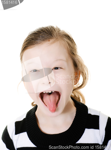 Image of girl sticking her tongue out