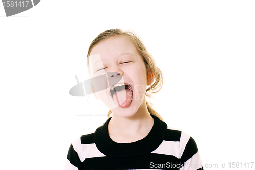 Image of girl sticking her tongue out