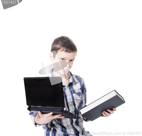 Image of computer or book