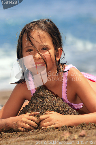 Image of girl in the beach