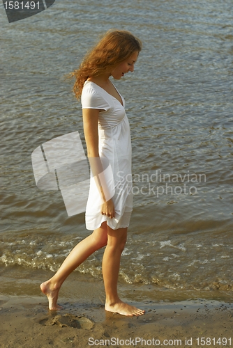 Image of Woman on beach